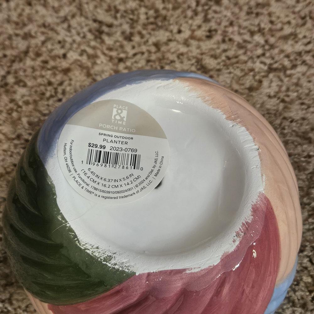 Multicolor Ceramic Planter - Picture 4 of 5